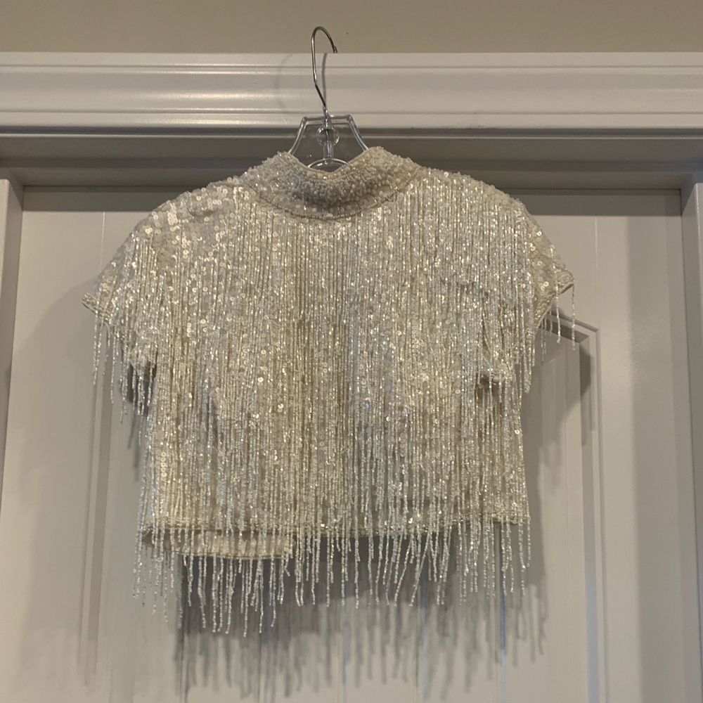 Sherri hill fringe dres
